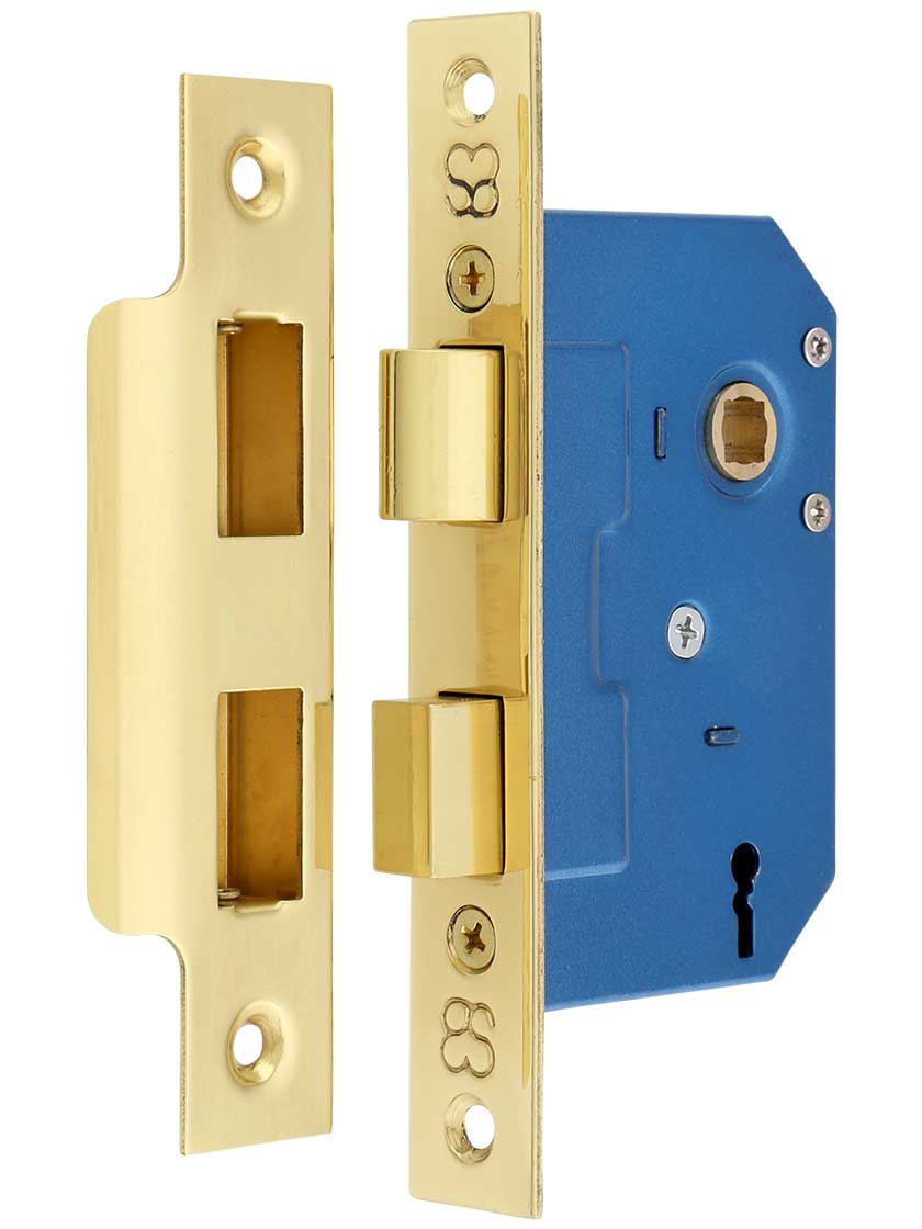 Brass Mortise Lock with Narrow Backset 1 3/4" Backset House of